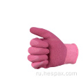 Женщины Hespax Crinkle Latex Palm Pall Coverding Gloves